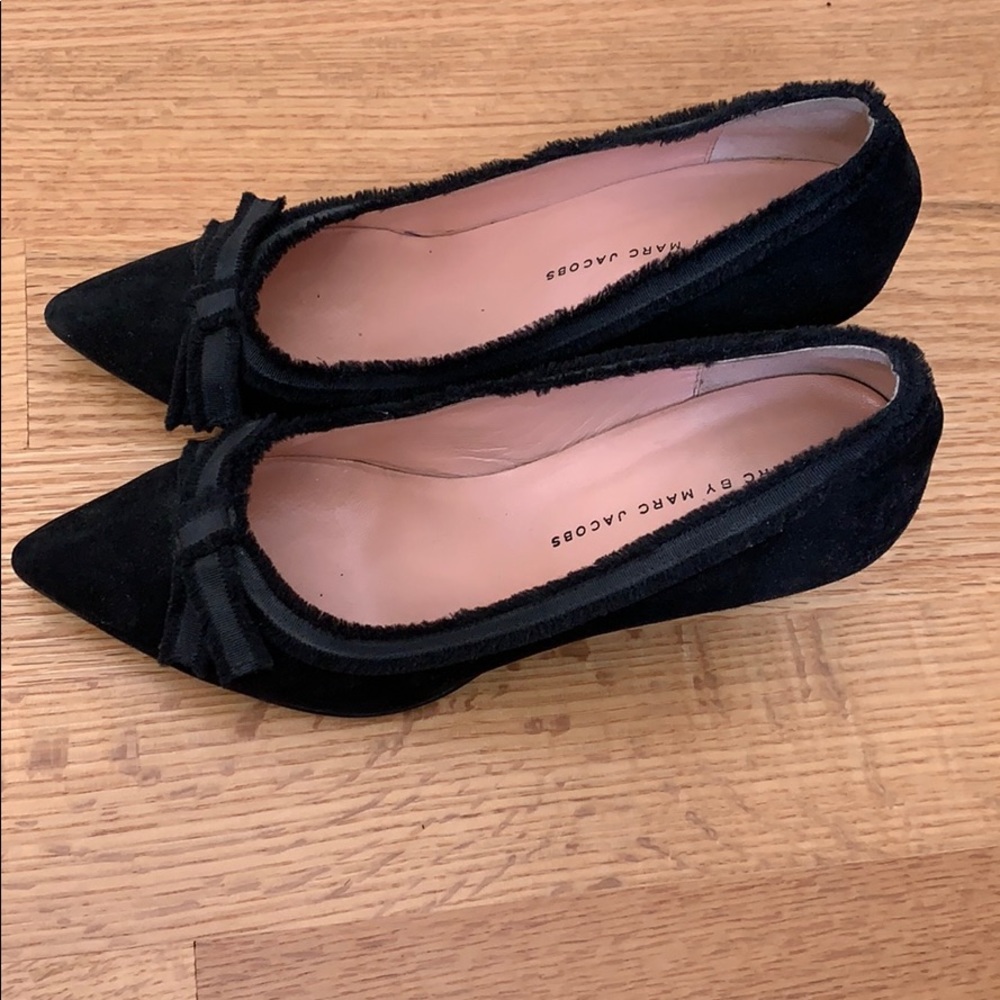 Marc by Marc Jacobs black suede heels - size 39.5